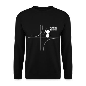 Lustiges Mathe Physik Lehrer Geschenk zauberer fun - Unisex Pullover - Schwarz - Vorne - Alina (178cm) & Michal (187cm)