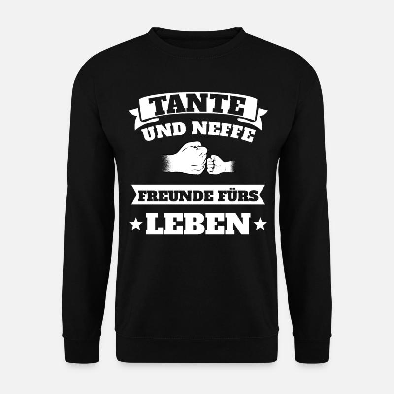 Tante und Neffe Geschenkidee - Unisex Pullover - Schwarz