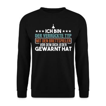 Boardgame Würfel Nerd Geek Brettspiel Geschenk - Unisex Pullover - Schwarz - Vorne - Alina (178cm) & Michal (187cm)