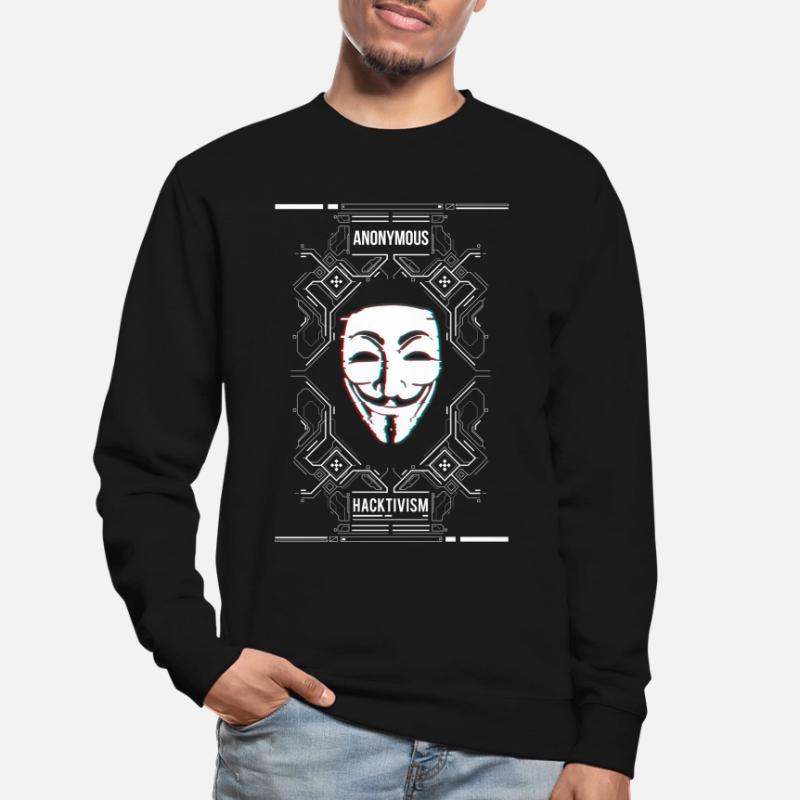 Anonymous Hacker Glitch HACKTIVISM Unisex Sweatshirt