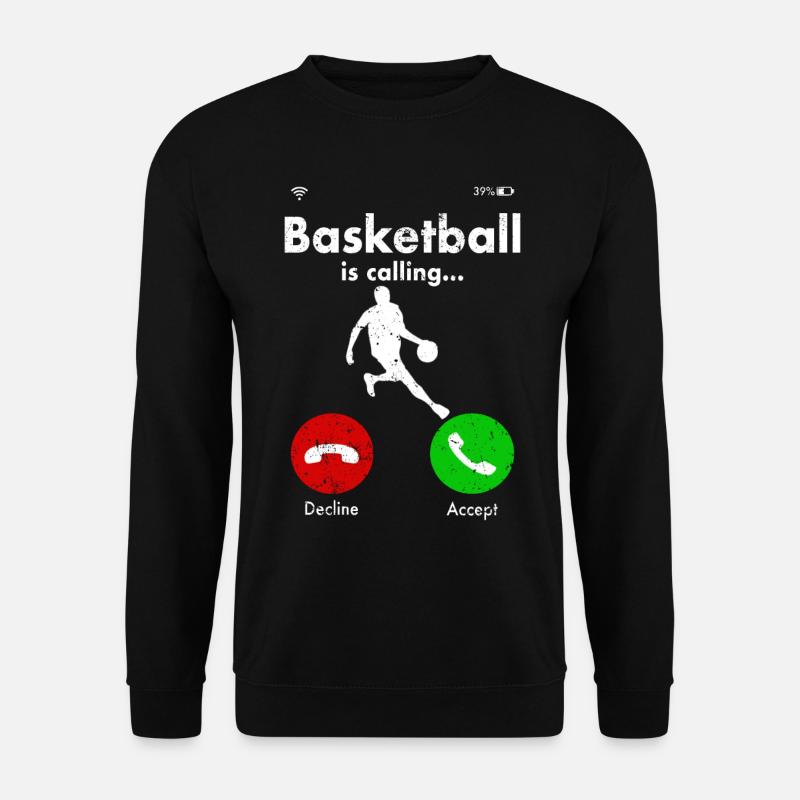 Basketballer Basketball Korb Slamdunk Geschenkidee - Unisex Pullover - Schwarz