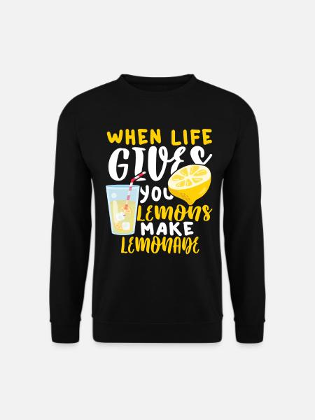 citron - Sweat-shirt Unisexe - noir