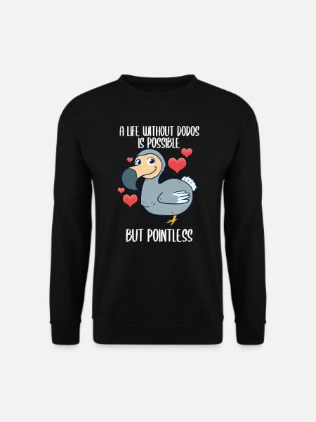 Dodo oiseau incapable de voler - Sweat-shirt Unisexe - noir