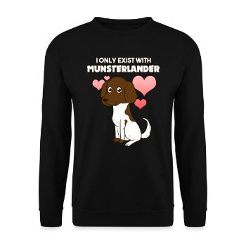 Münsterländer - Sweat-shirt Unisexe - noir - Devant - Alina (178cm) & Michal (187cm)