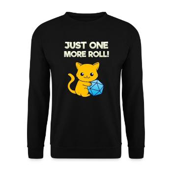 Just One More Roll Funny Boardgame Fantasy Game - Sweat-shirt Unisexe - noir - Devant - Alina (178cm) & Michal (187cm)