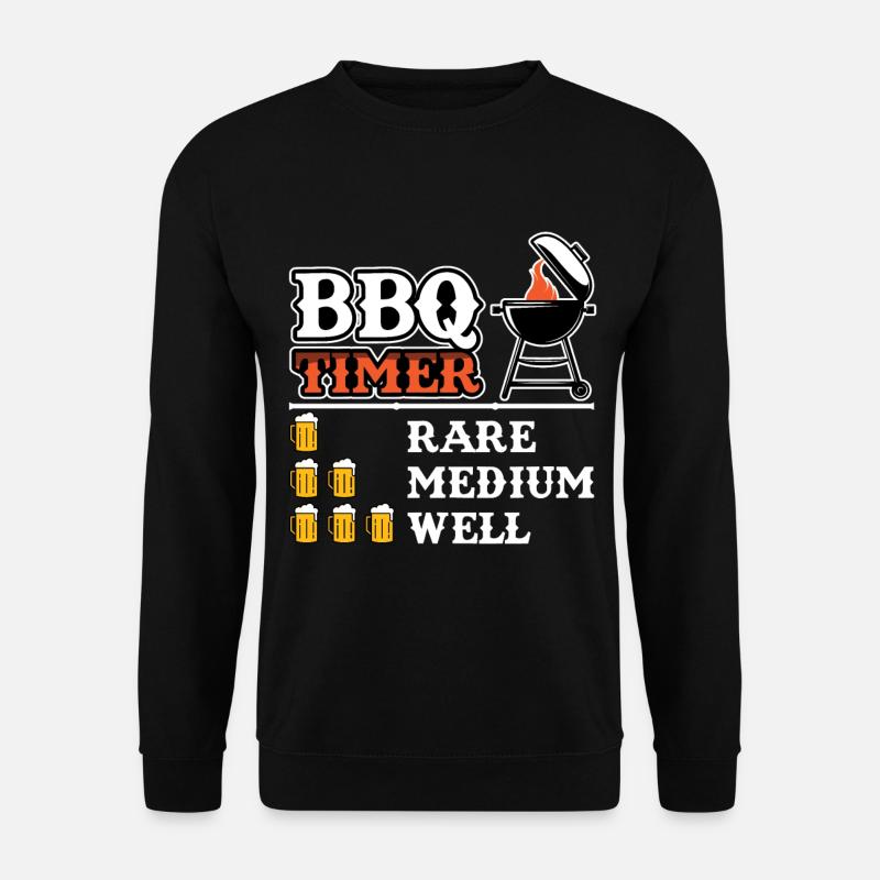 Grilling Grilling Timer Grilling Gift - Unisex Sweatshirt - black