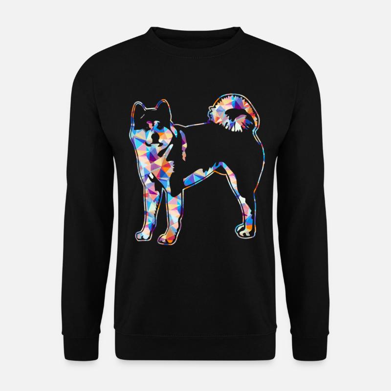 Akita geometrische Hemden - Unisex Pullover - Schwarz