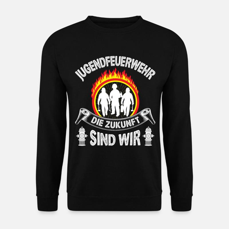 freiwillige Feuerwehr Jugendfeuerwehr Nachwuchs - Unisex Pullover - Schwarz