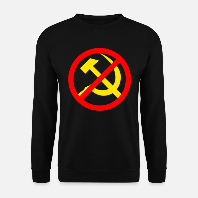 Anti Kommunismus, anti Sozialismus - Unisex Pullover - Schwarz
