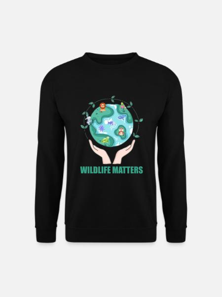 witzige Naturschutz Umwelt Geschenkidee - Unisex Pullover - Schwarz