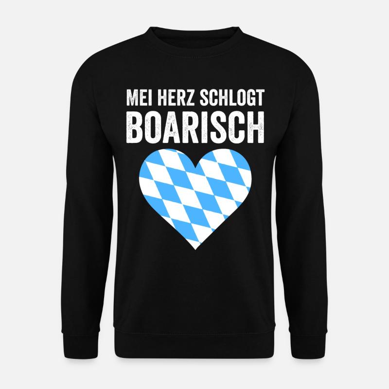 Boarisch Bayern Bayer Bayerisch Bairisch Bayrisch - Unisex Pullover - Schwarz