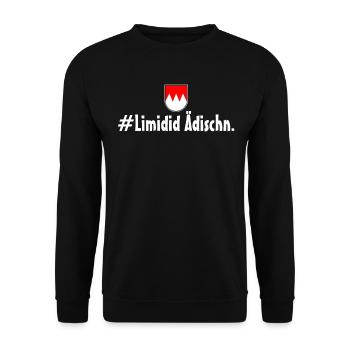 Limidid Ädischn Franke Fränkisch Franken Wappen Lu - Unisex Pullover - Schwarz - Vorne - Alina (178cm) & Michal (187cm)