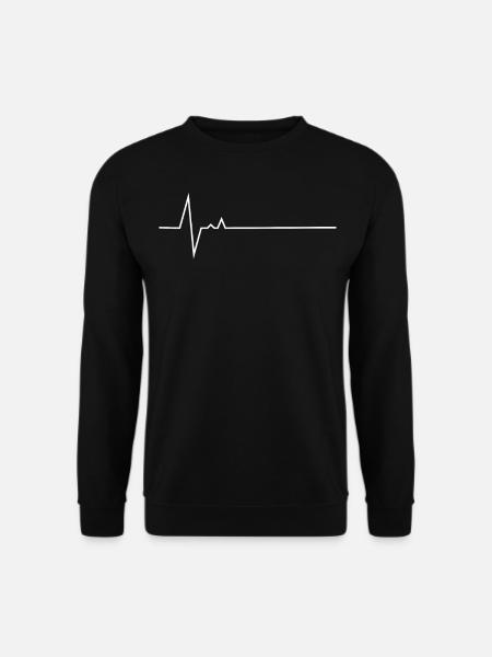 Ekg Herzschlag - Unisex Pullover - Schwarz