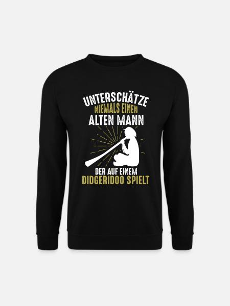 Lustiges Didgeridoo Männer Sprüche Geschenk - Unisex Pullover - Schwarz