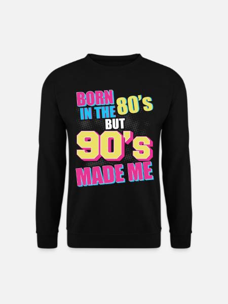 90er Jahre 90er Jahre Kostüm 90er Mode 90er Party - Unisex Pullover - Schwarz