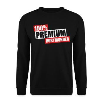 Dortmunder Dortmund Bergbau Ruhrpott Ruhrgebiet - Unisex Pullover - Schwarz - Vorne - Alina (178cm) & Michal (187cm)