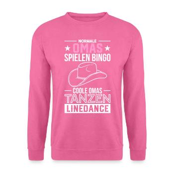 Linedance Country Tanzen Line Dance Geschenk - Unisex Pullover - Pink - Vorne