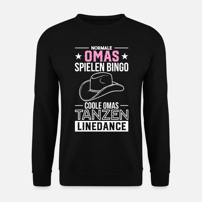 Linedance Country Tanzen Line Dance Geschenk - Unisex Pullover - Schwarz