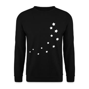 Étoiles étoiles - Sweat-shirt Unisexe - noir - Devant - Alina (178cm) & Michal (187cm)