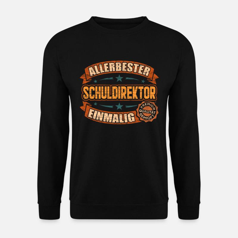 Allerbester Schuldirektor Schulleiter - Unisex Pullover - Schwarz