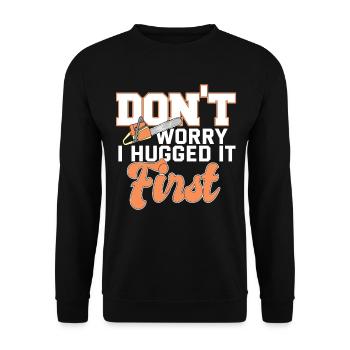 Lumberjack Humor Forest Ax Lumberjack Lumberjack - Unisex Sweatshirt - black - Front - Alina (178cm) & Michal (187cm)