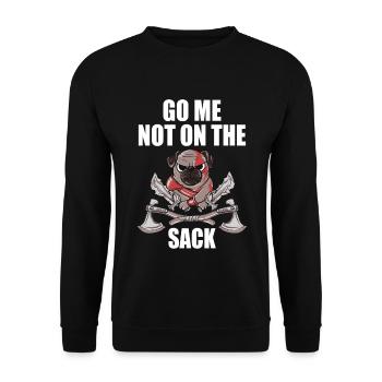 Denglisch Gift Go Me Not On The Sack - Unisex Sweatshirt - black - Front - Alina (178cm) & Michal (187cm)