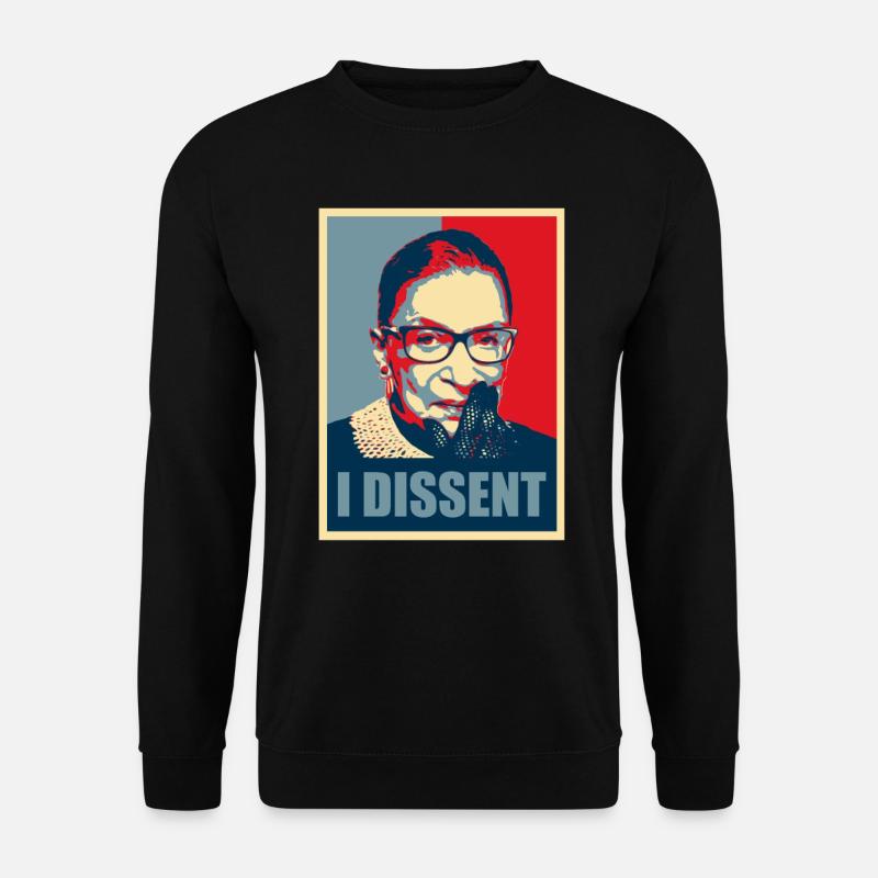 Ruth Bader Ginsburg Feministin Politik - Unisex Pullover - Schwarz