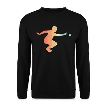 Cadeau rétro de l'équipe Boule - Sweat-shirt Unisexe - noir - Devant - Alina (178cm) & Michal (187cm)