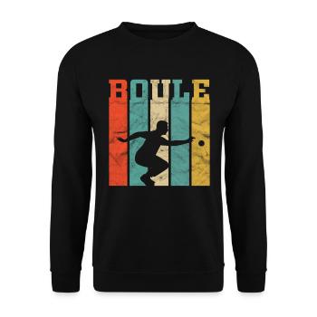 Boules - Sweat-shirt Unisexe - noir - Devant - Alina (178cm) & Michal (187cm)