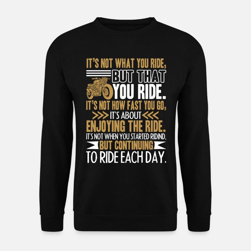 Motorrad Lustiges Motorrad - Unisex Pullover - Schwarz