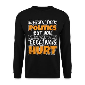 Politique - Sweat-shirt Unisexe - noir - Devant - Alina (178cm) & Michal (187cm)