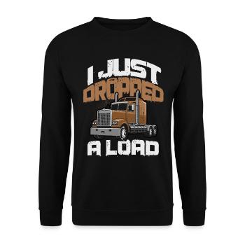 un camion - Sweat-shirt Unisexe - noir - Devant - Alina (178cm) & Michal (187cm)