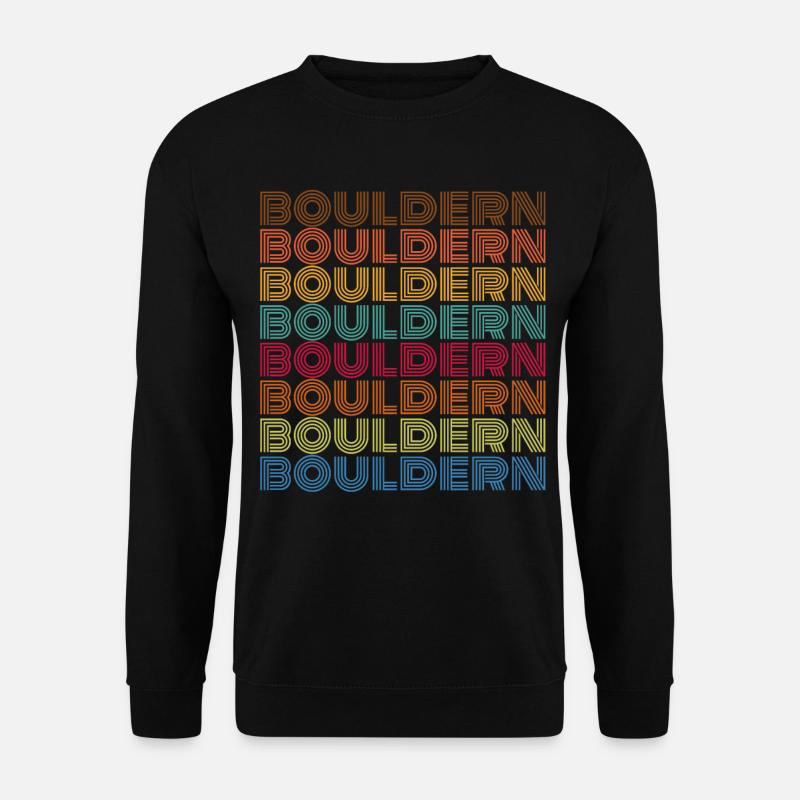 Bouldern - Unisex Pullover - Schwarz