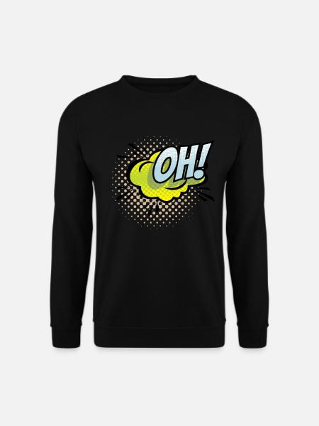 Cool 90s design OH! - Unisex Sweatshirt - black