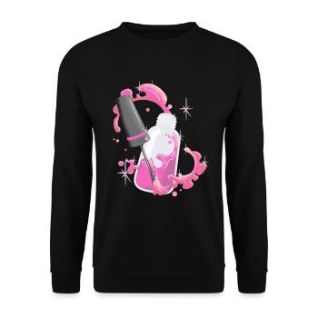 J'adore les ongles - Nail Designer Nail Salon - Sweat-shirt Unisexe - noir - Devant - Alina (178cm) & Michal (187cm)