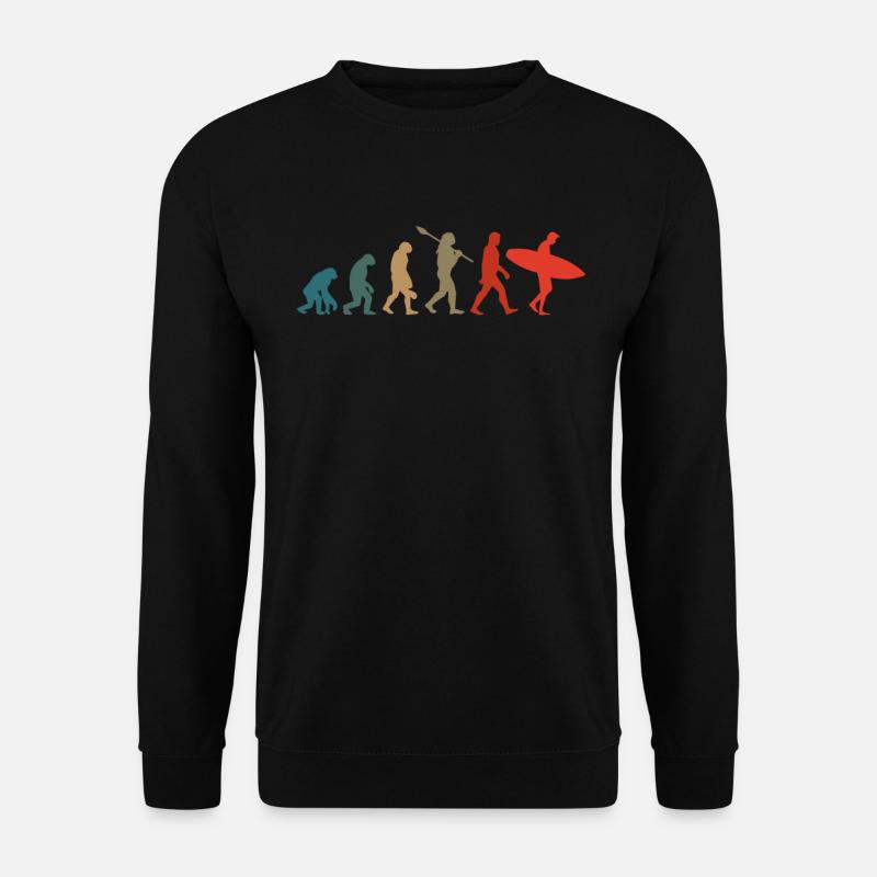Surfer evolution - Unisex Sweatshirt - black
