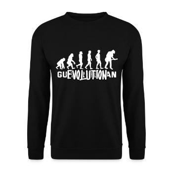 Gitarrist - Unisex Pullover - Schwarz - Vorne - Alina (178cm) & Michal (187cm)