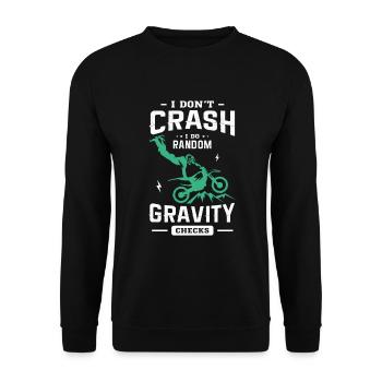 Dirt bike Apparel - Unisex Sweatshirt - black - Front - Alina (178cm) & Michal (187cm)