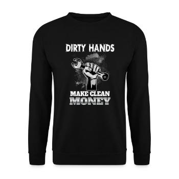 Idée cadeau mécanicien automobile et mécanicien automobile - Sweat-shirt Unisexe - noir - Devant - Alina (178cm) & Michal (187cm)