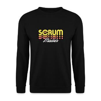 Retro Scrum Master - Unisex Sweatshirt - black - Front - Alina (178cm) & Michal (187cm)