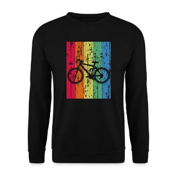bicycle - Unisex Sweatshirt - black - Front - Alina (178cm) & Michal (187cm)