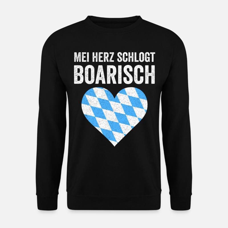 Boarisch Bayern Bayer Bayerisch Bairisch Bayrisch - Unisex Pullover - Schwarz