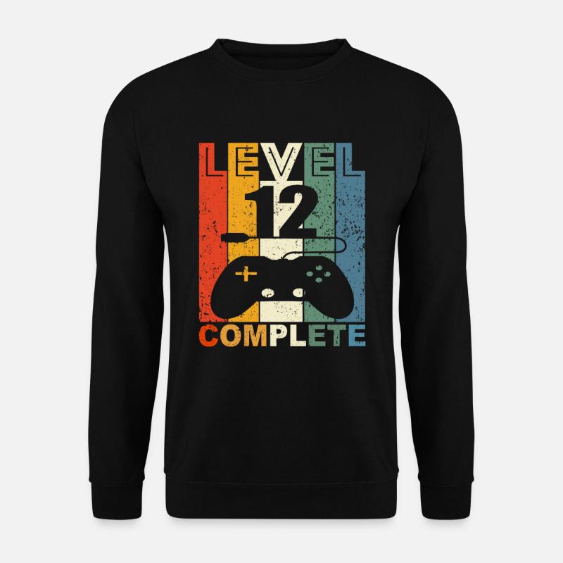 12. Geburtstag Kinder Gamer Junge & Sohn Geschenk - Unisex Pullover - Schwarz