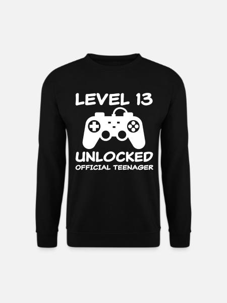 13. Geburtstag 13 Jahre Teenager Geschenk Junge - Unisex Pullover - Schwarz