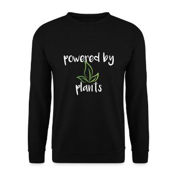 alimenté par des plantes - Sweat-shirt Unisexe - noir - Devant - Alina (178cm) & Michal (187cm)
