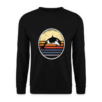 Orcas - Unisex Pullover - Schwarz - Vorne - Alina (178cm) & Michal (187cm)