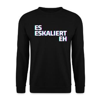 Il s'aggrave de toute façon Idée cadeau Vaporwave Glitch - Sweat-shirt Unisexe - noir - Devant - Alina (178cm) & Michal (187cm)