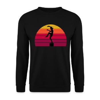 Karaté Sunset - Sweat-shirt Unisexe - noir - Devant - Alina (178cm) & Michal (187cm)