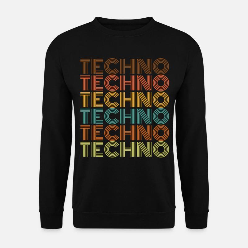 techno - Unisex Sweatshirt - black