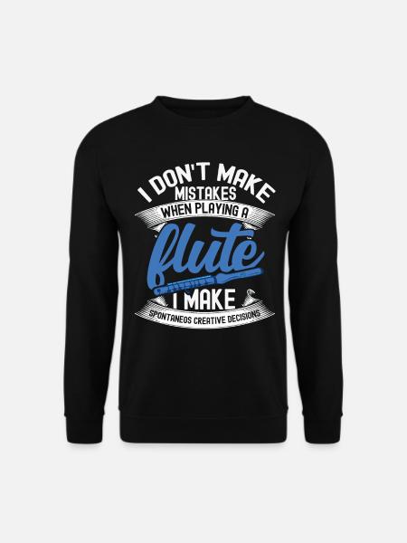 Flûtiste Perfect Flute Aerophone Gift Flute - Sweat-shirt Unisexe - noir